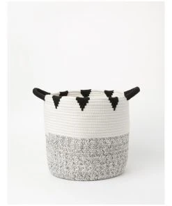 Deals 🔥 Milkshake Shape Space Set of 2 Baskets in Black/White ⌛ -Deals Home Décor Store 865789480 3 720x928