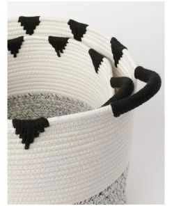 Deals 🔥 Milkshake Shape Space Set of 2 Baskets in Black/White ⌛ -Deals Home Décor Store 865789480 5 720x928