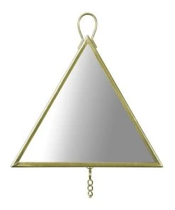 Promo 🤩 Milkshake Moon Mirror Hanging Plaque in Gold/Clear ❤️ -Deals Home Décor Store 865789750 3 720x928