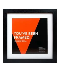 Best deal 🔔 Vue Black Photo Frame 25x25/20x20cm 💯
