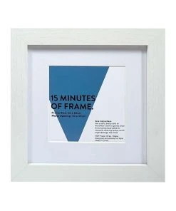 Budget ⭐ Vue White Photo Frame 15x15/10x10cm 🔥
