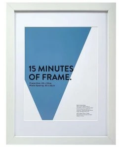 Best Sale ❤️ Vue White Photo Frame 25x33/20x25cm 🎁