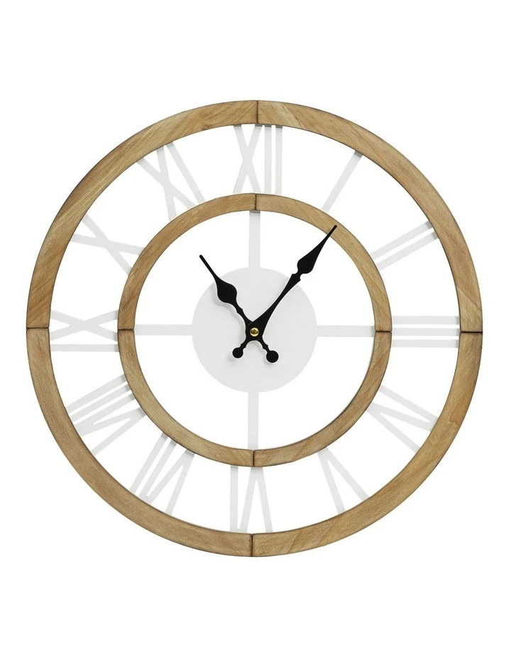 Outlet π Australian House & Garden Noosa Wooden Roman Numerals Clock 40cm in Natural π₯° 1 Outlet π Australian House & Garden Noosa Wooden Roman Numerals Clock 40cm in Natural π₯°
