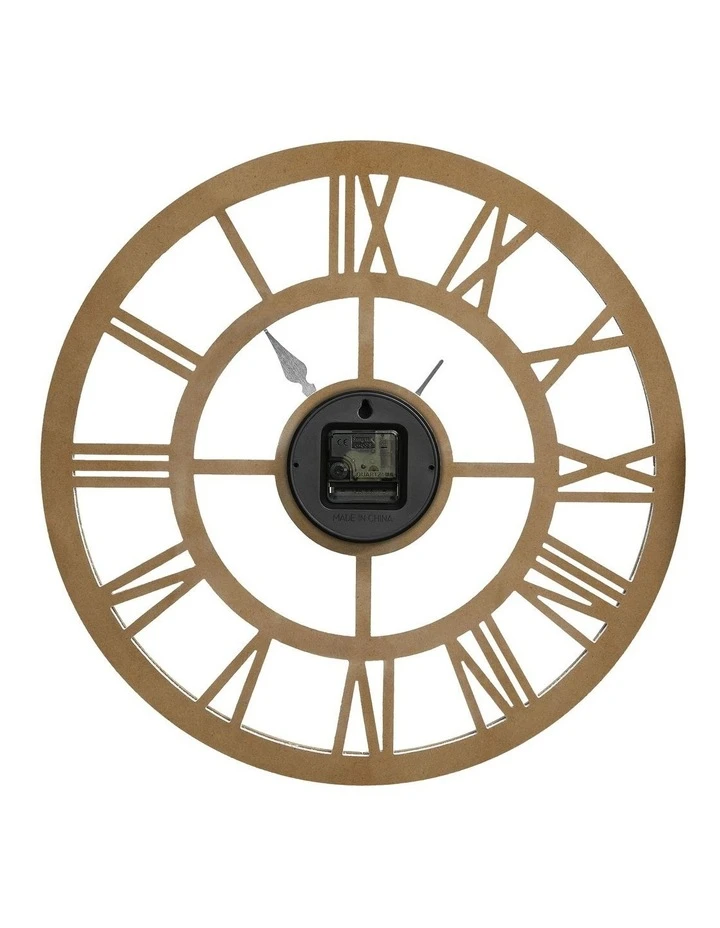 Outlet π Australian House & Garden Noosa Wooden Roman Numerals Clock 40cm in Natural π₯° 2 Outlet π Australian House & Garden Noosa Wooden Roman Numerals Clock 40cm in Natural π₯° - Image 2