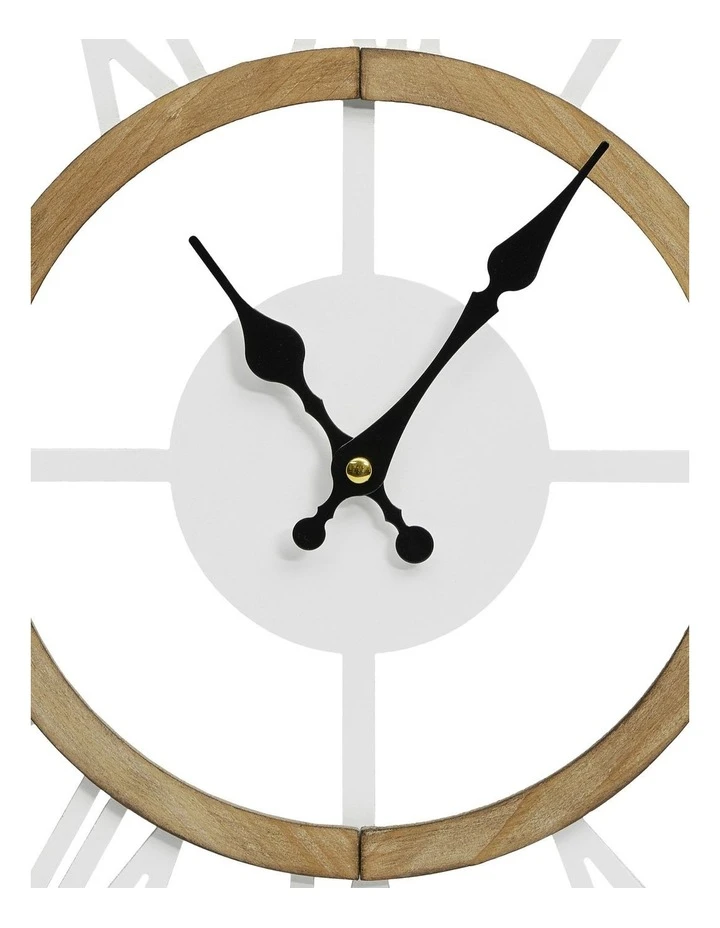 Outlet π Australian House & Garden Noosa Wooden Roman Numerals Clock 40cm in Natural π₯° 3 Outlet π Australian House & Garden Noosa Wooden Roman Numerals Clock 40cm in Natural π₯° - Image 3