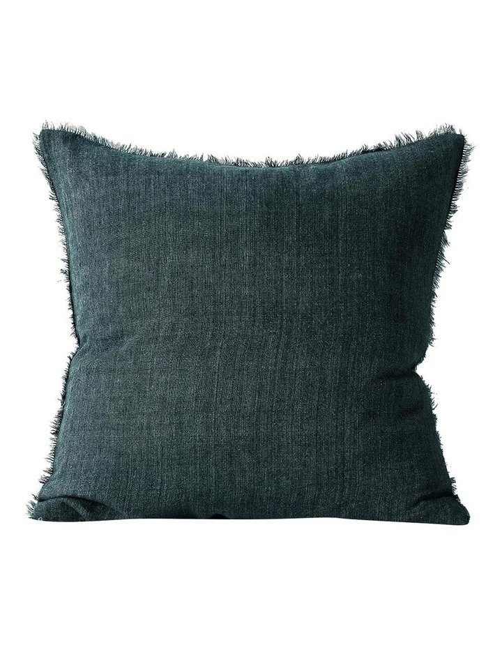 Outlet π― Aura Home Vintage Linen Fringe Cushion in Storm βοΈ 1 Outlet π― Aura Home Vintage Linen Fringe Cushion in Storm βοΈ
