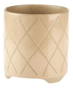 Hot Sale 🥰 Linen House Estrada Planter Pot 12cm In Caramel 🌟