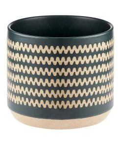 Cheap 👏 Linen House Dawn Planter Pot 25cm In Green 🎉