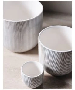 Budget ✨ Linen House TaupIn Planter Pot 19cm In White ❤️ -Deals Home Décor Store 869258890 3 720x928