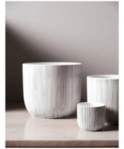 Wholesale 🎁 Linen House TaupIn Planter Pot 7.5cm In White ⭐ -Deals Home Décor Store 869259070 3 720x928