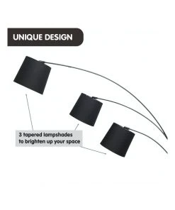 Deals ✨ Sarantino Adjustable 3-Light Tapered Shade Arc Floor Lamp Black ❤️ 12 Deals ✨ Sarantino Adjustable 3-Light Tapered Shade Arc Floor Lamp Black ❤️ -Deals Home Décor Store 869501980 6 720x928
