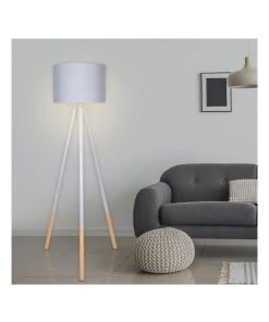 Discount ❤️ Sarantino Nordic Minimalist Accent Light Tripod Floor Lamp Grey ❤️ -Deals Home Décor Store 869502070 6 720x928