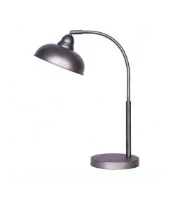 Discount ⭐ Sarantino Industrial Chic Adjustable Angle Desk Lamp Dark Grey ✔️