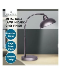 Discount ⭐ Sarantino Industrial Chic Adjustable Angle Desk Lamp Dark Grey ✔️ -Deals Home Décor Store 869502160 7 720x928
