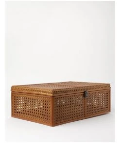 Top 10 🛒 Heritage Argenteau Large Synthetic Rattan Trunk 47x30x16cm: Natural ⭐ -Deals Home Décor Store 872996500 2 720x928