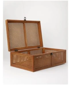 Top 10 🛒 Heritage Argenteau Large Synthetic Rattan Trunk 47x30x16cm: Natural ⭐ -Deals Home Décor Store 872996500 3 720x928