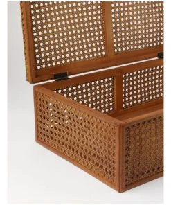 Top 10 🛒 Heritage Argenteau Large Synthetic Rattan Trunk 47x30x16cm: Natural ⭐ -Deals Home Décor Store 872996500 4 720x928