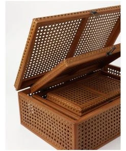 Top 10 🛒 Heritage Argenteau Large Synthetic Rattan Trunk 47x30x16cm: Natural ⭐ -Deals Home Décor Store 872996500 6 720x928