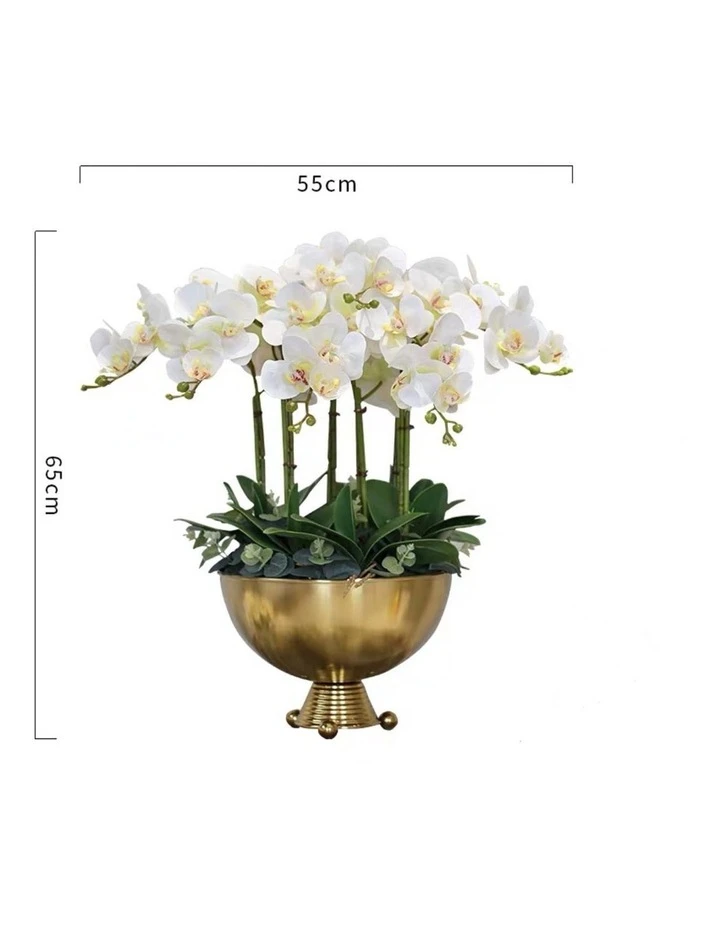 Best deal π Vicky Yao Exclusive Design Luxury Artificial Orchid Flower Arrangement In Large Triangle Ball Vase π 2 Best deal π Vicky Yao Exclusive Design Luxury Artificial Orchid Flower Arrangement In Large Triangle Ball Vase π - Image 2