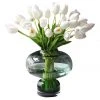 Promo 🤩 Vicky Yao Real Touch Artificial Elegant White Tulip Flower Arrangement 🥰