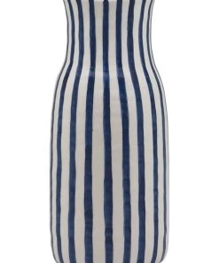 Best Pirce 🎁 Madras Link Fraser Hand Painted Vase 12.5x27.5cm Blue 🛒