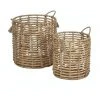 Wholesale ✔️ Cooper & Co Madras Baskets Set Of 2 Natural 💯