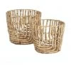 Discount 🥰 Cooper & Co Pot Of Gold Basket Set Of 2 Natural ⌛