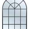 Best Sale ⌛ Cooper & Co Grace Large Arch Iron Indoor Outdoor Mirror Black 🥰