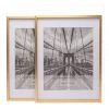 New ❤️ Cooper & Co 10x13" Matt to 8x10" Premium Metallicus Metal Photo Frames Set Of 2 Gold 👏