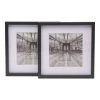 Budget 🎉 Cooper & Co 6X6" Matt to 4X4" Premium Metallicus Metal Photo Frames Set Of 2 Black 😀