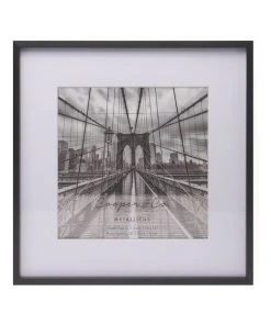 Flash Sale 🧨 Cooper & Co 12x12" Matt To 8x8" Premium Metallicus Metal Photo Frames Black 🎁