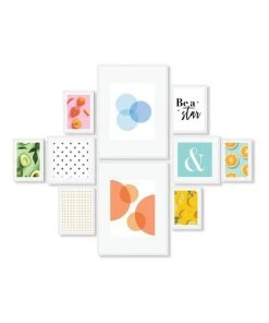 Deals ❤️ Cooper & Co Instant Gallery Wall 10 Piece Frame Set White 🔥