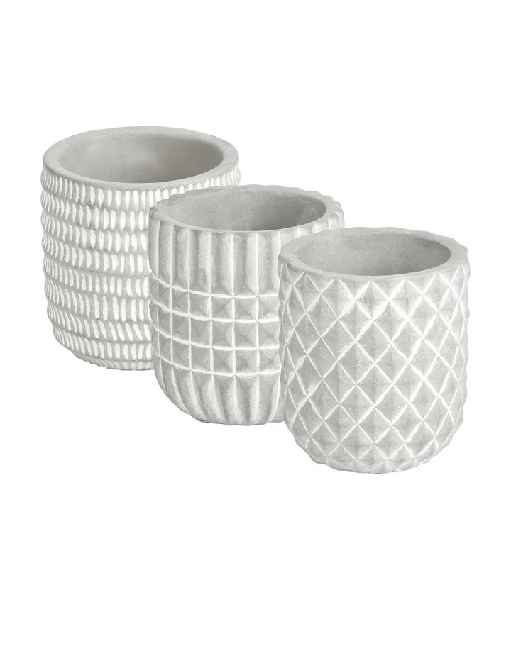 Coupon ⌛ Cooper & Co Geo Cement Pots Set Of 3 ✔️ 1 Coupon ⌛ Cooper & Co Geo Cement Pots Set Of 3 ✔️