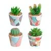 Budget ❤️ Cooper & Co Pop Artificial Gardens Pots Set Of 4 🌟