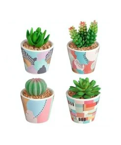 Budget ❤️ Cooper & Co Pop Artificial Gardens Pots Set Of 4 🌟