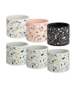 Deals ✨ Cooper & Co Terrazzo Pots Set Of 6 ⌛