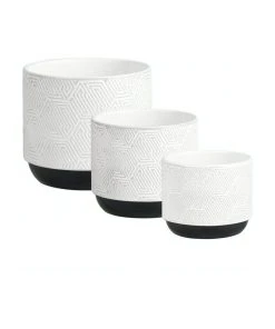 Discount ⌛ Cooper & Co Nesting Hex Terracotta Pots Set Of 3 ❤️