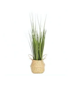 Hot Sale 🥰 Cooper & Co Artificial Onion Grass In Woven Basket ⌛