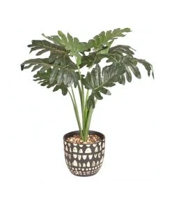 Coupon 🛒 Cooper & Co Artificial Philodendron Plant In Ceramic Pot 😍