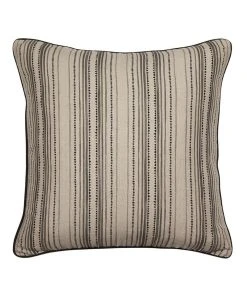 Deals 😉 Madras Link Aisha Linen Cushion 55cm Stripe Charcoal 🛒