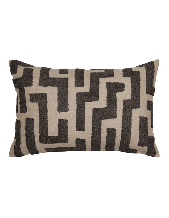 New β Madras Link Kent Embroidery Cushion Charcoal 40x60cm π 1 New β Madras Link Kent Embroidery Cushion Charcoal 40x60cm π