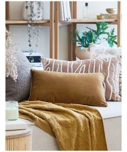 Cheap ✔️ Madras Link Velvet Cushion Mustard ✔️ -Deals Home Décor Store 883788220 2 720x928