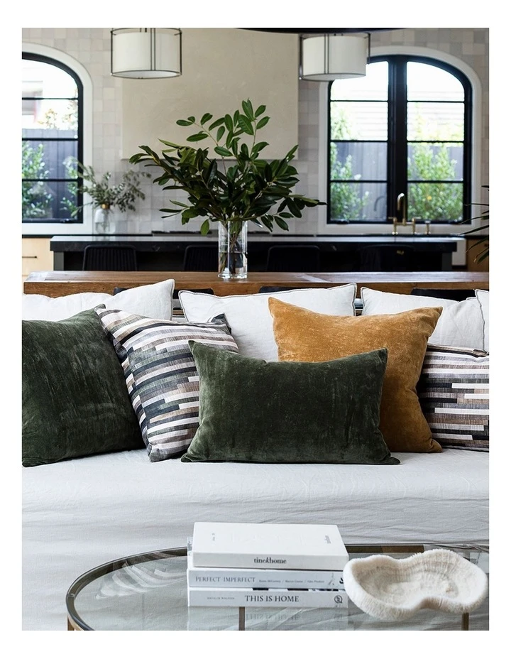 Top 10 π Madras Link Velvet Cushion Olive π 2 Top 10 π Madras Link Velvet Cushion Olive π - Image 2