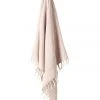 New ❤️ Aura Home Vintage Linen Fringe Throw in Shell ⭐