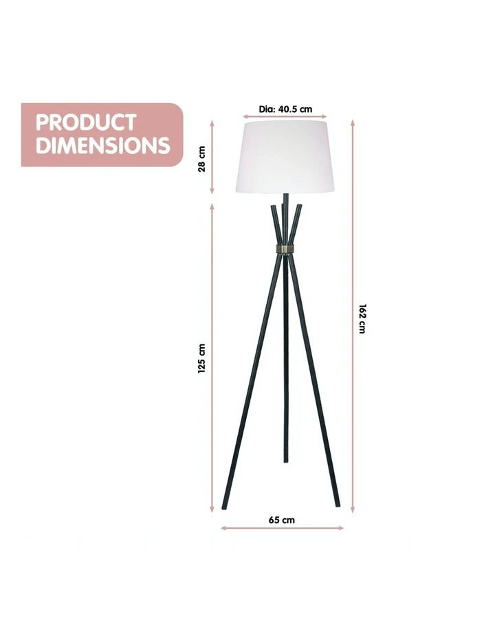 Wholesale π― Sarantino Tripod Floor Lamp Black π 2 Wholesale π― Sarantino Tripod Floor Lamp Black π - Image 2