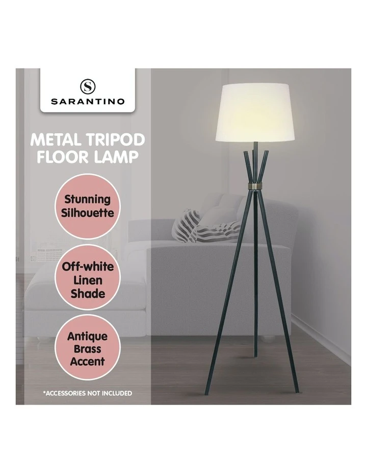Wholesale π― Sarantino Tripod Floor Lamp Black π 6 Wholesale π― Sarantino Tripod Floor Lamp Black π - Image 6