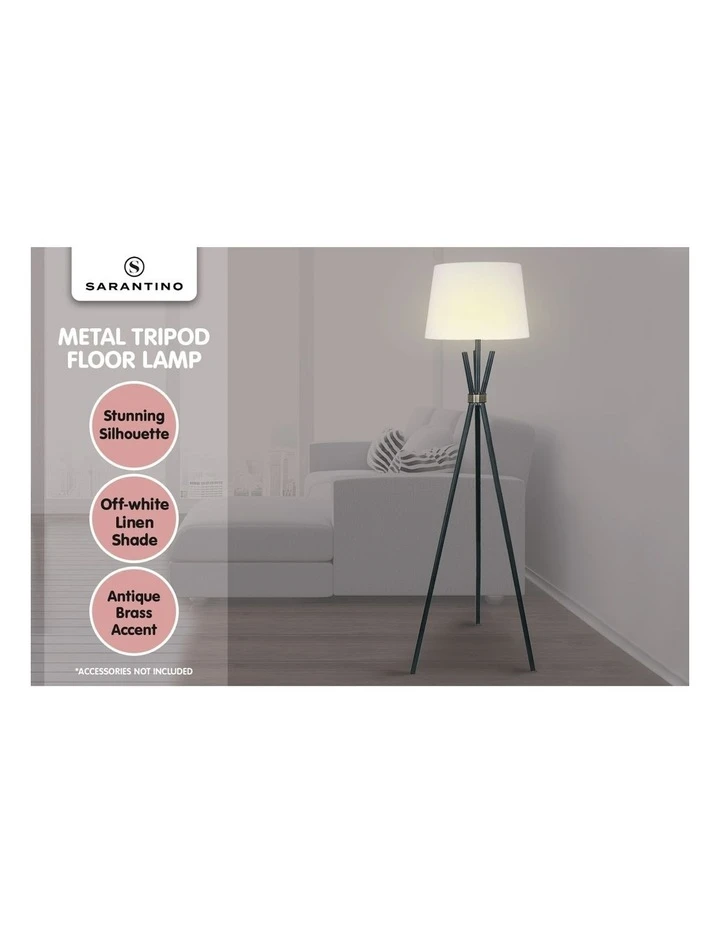 Wholesale π― Sarantino Tripod Floor Lamp Black π 7 Wholesale π― Sarantino Tripod Floor Lamp Black π - Image 7