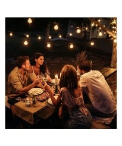 Budget 🔔 Milano Décor Edison Globe Solar Powered Lamp String Lights White 20 Lights ✔️ -Deals Home Décor Store 890424910 6 720x928