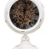 Wholesale 🔔 La Florentina Industrial Moving Cogs Clock White 🎁