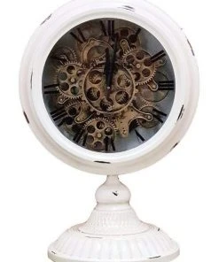 Wholesale π La Florentina Industrial Moving Cogs Clock White π